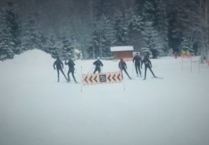 Nordic skiing Skating style chamonix